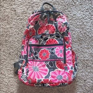 Vera Bradley pink floral backpack used